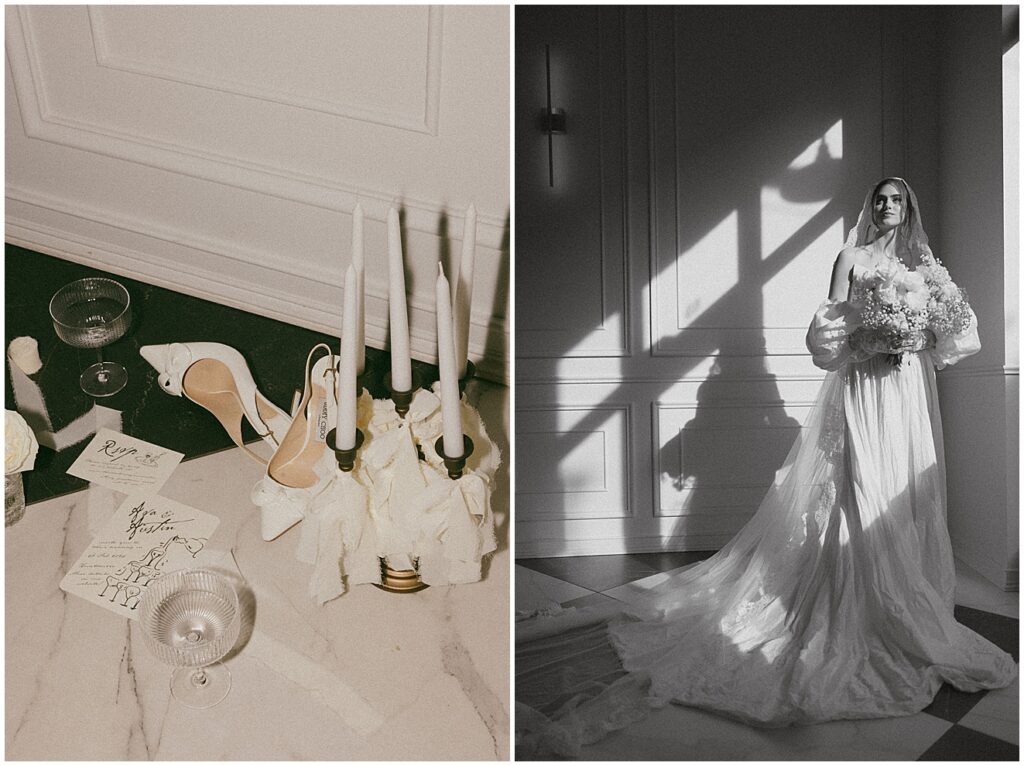 A Vintage Inspired Bridal Shoot at the Parisian by Noëlla