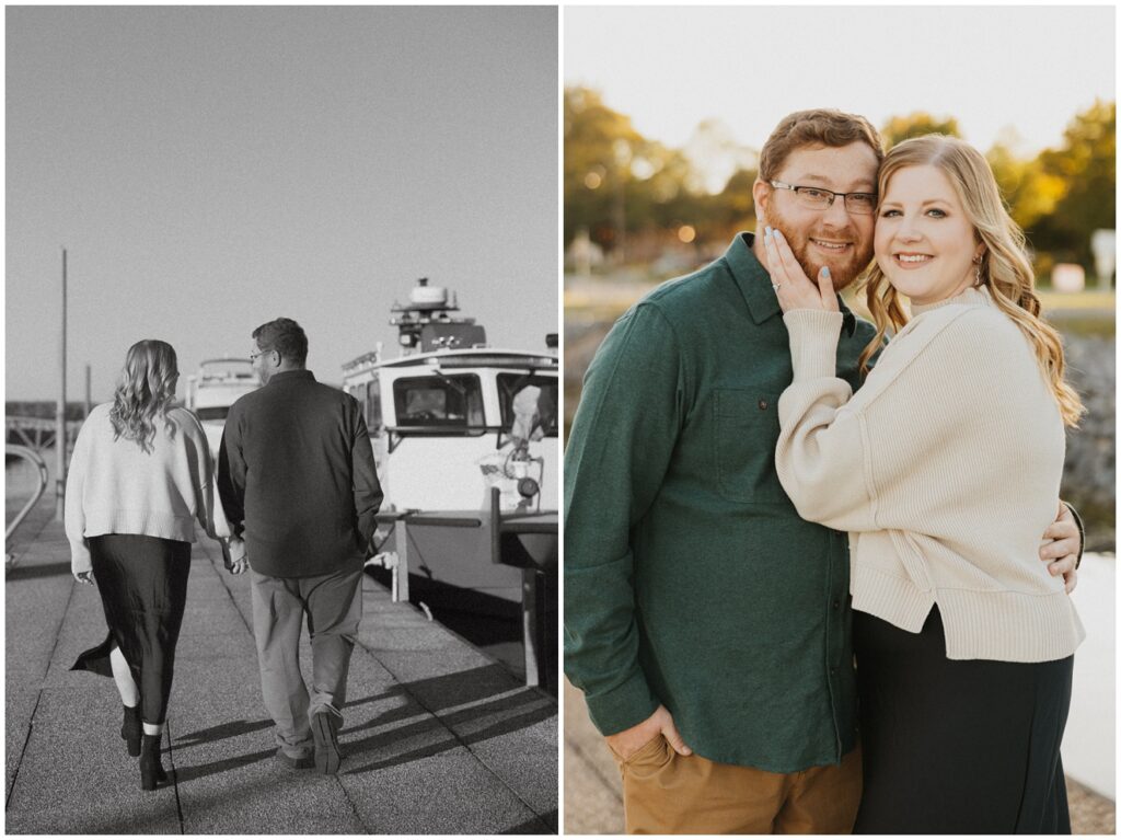 engagement at city harbor