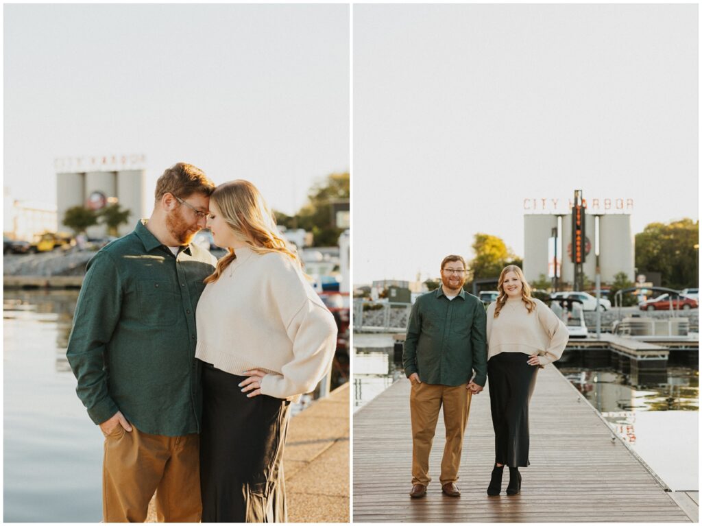 an engagement at city harbor