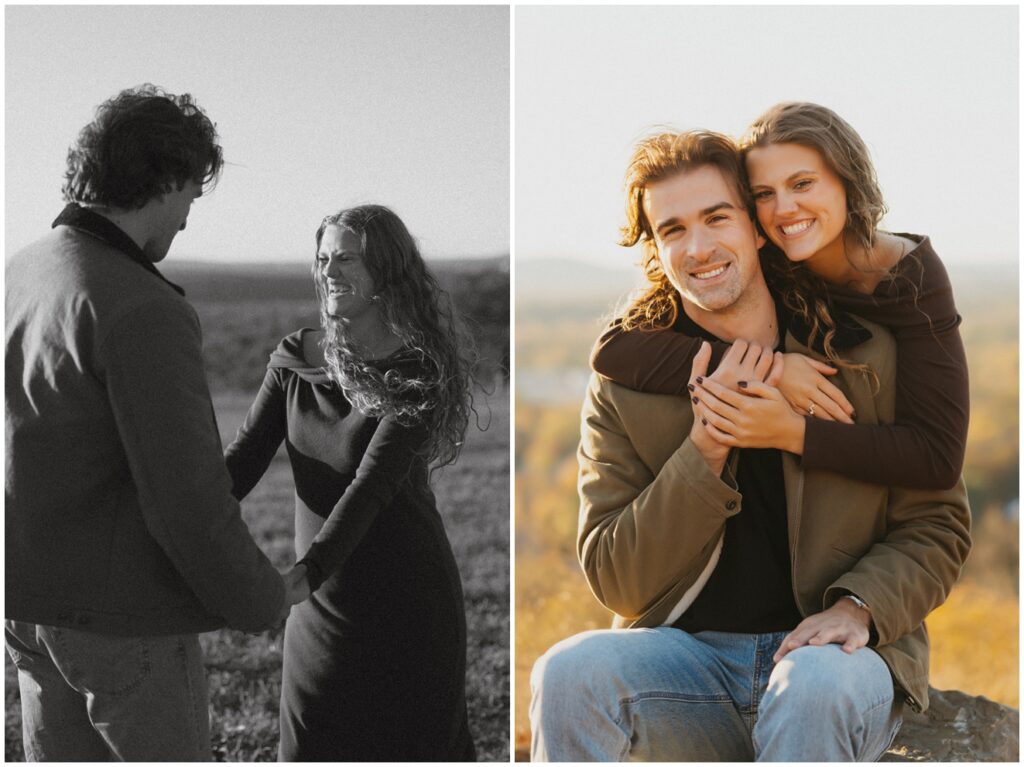 photo of a couple photoshoot at Blevins gap in huntsville alabama