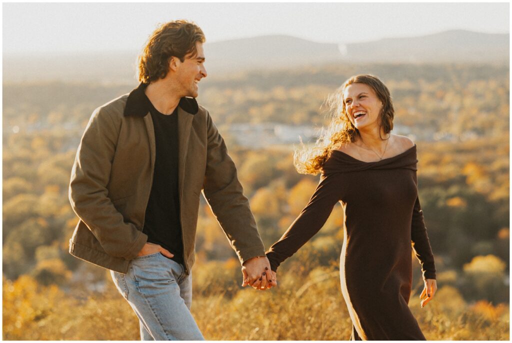 girl laughing at her boyfriend