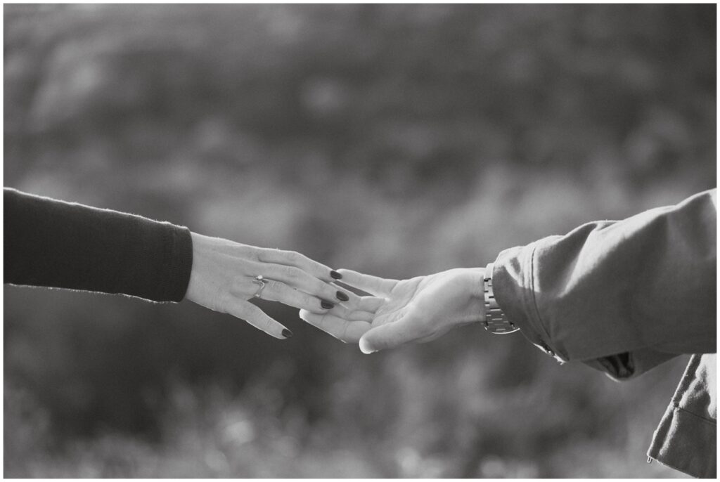 photo of a couple holding hands