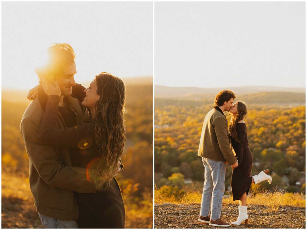 couple kissing