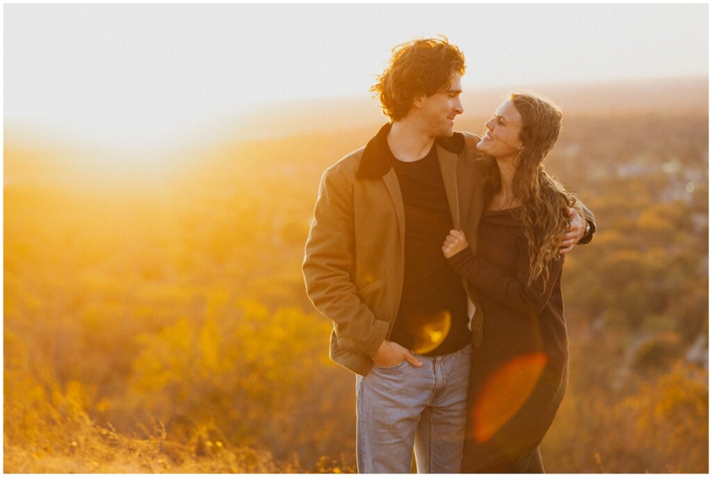 guy and girl staring into each others eyes