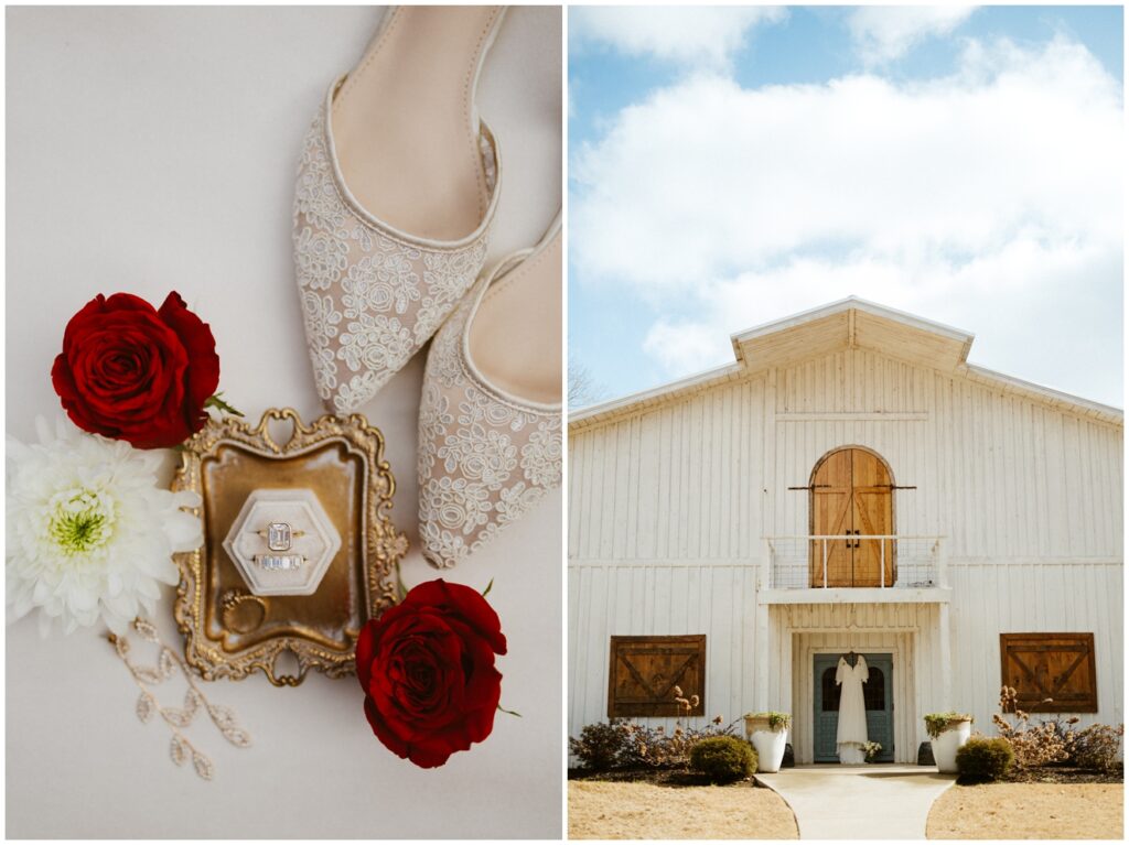 wedding at the white barn at padgett place
