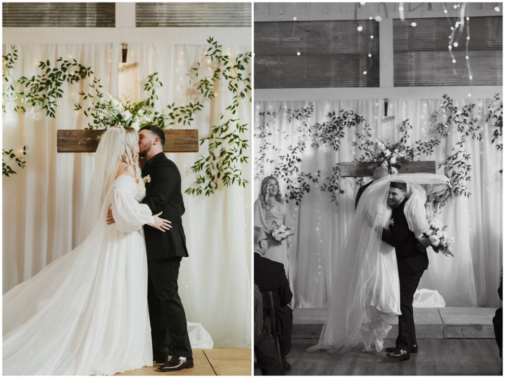 a wedding at the white barn at padgett place