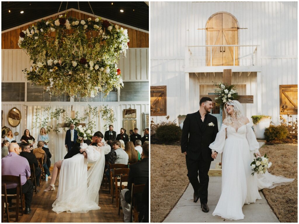 a wedding at the white barn at padgett place