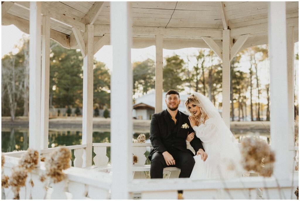 a wedding at the white barn at padgett place