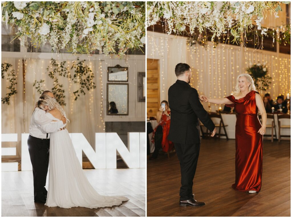 a wedding at the white barn at padgett place