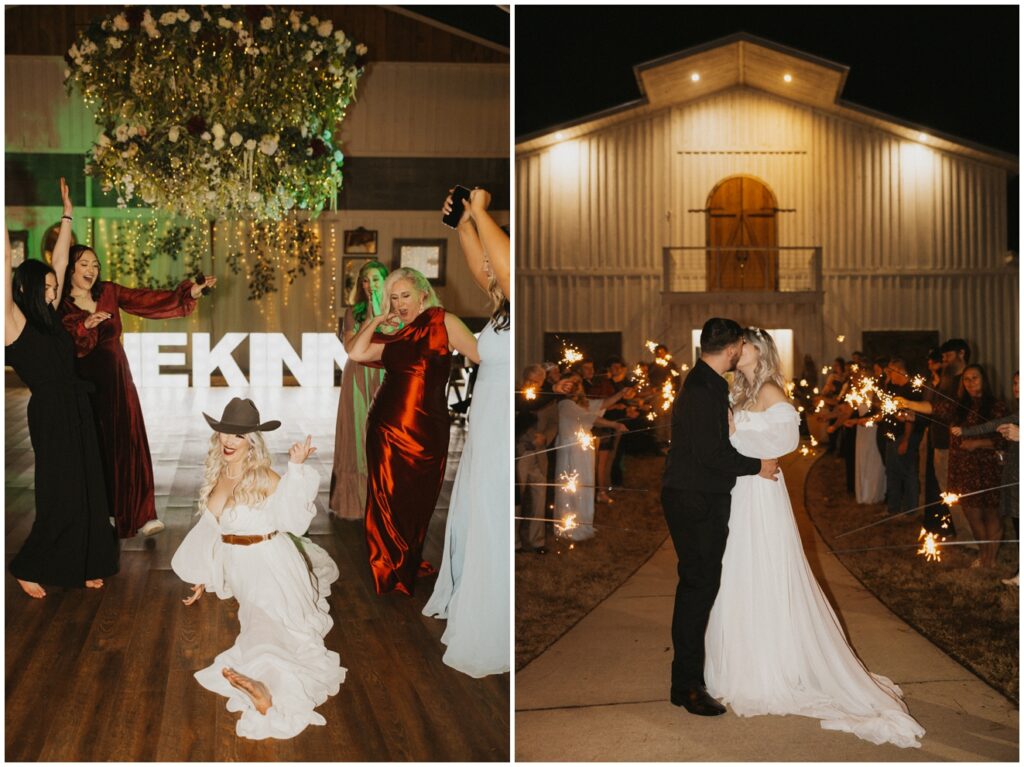 a wedding at the white barn at padgett place