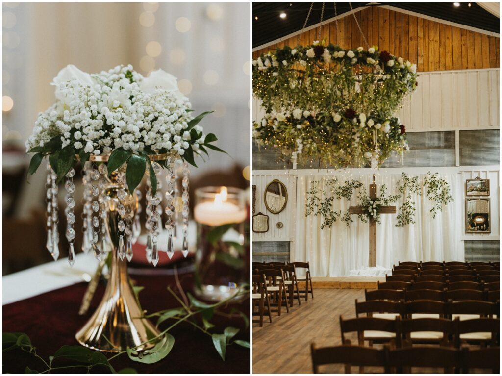 wedding ceremony set up