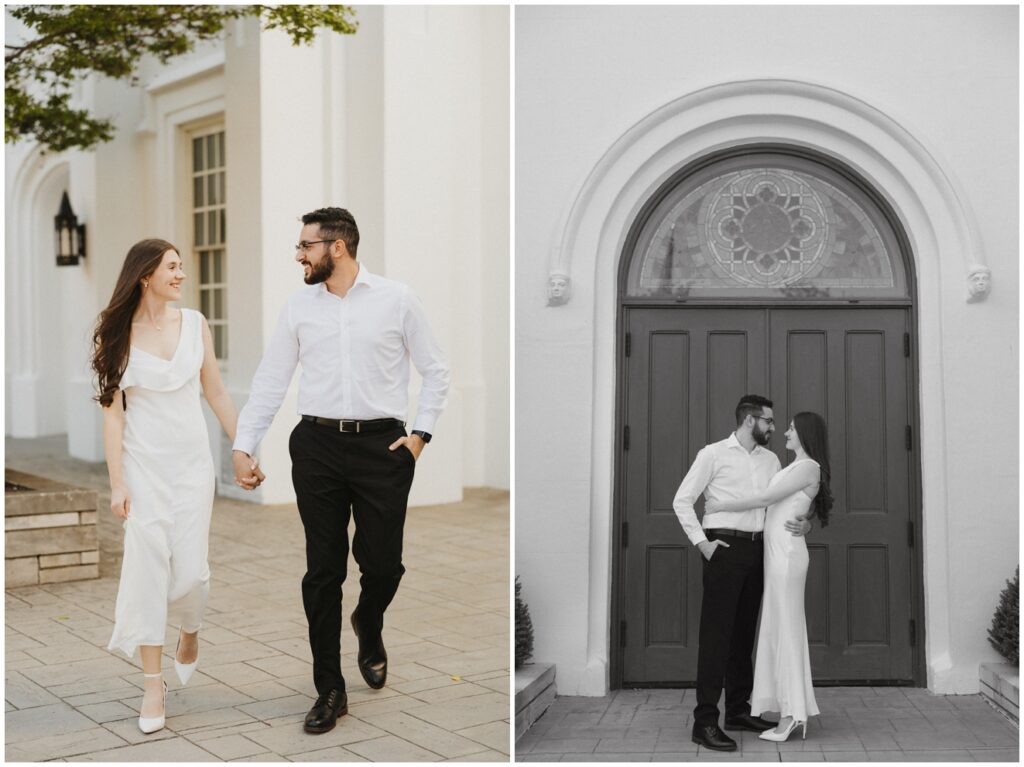an engagement at downtown Huntsville, Alabama