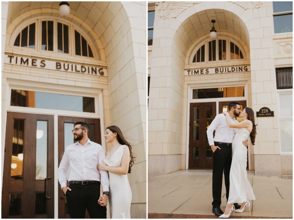 couple kissing
