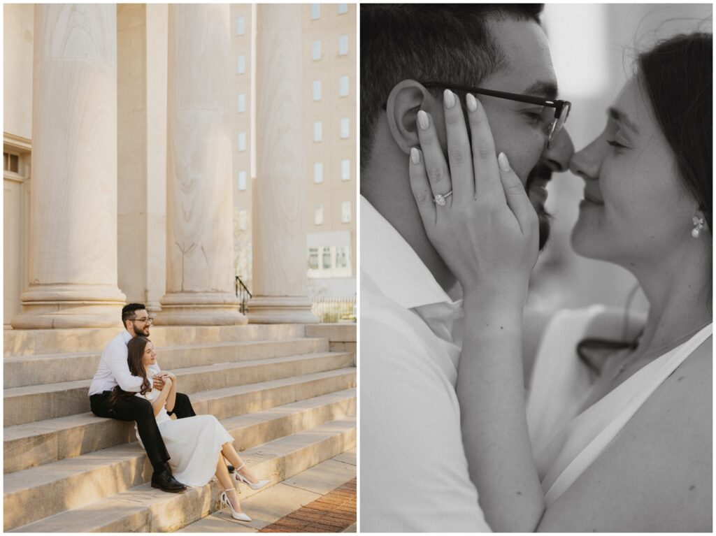 an engagement at downtown huntsville