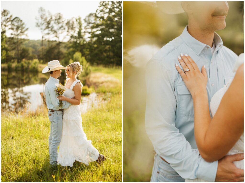 a photo of an engagement session Warrior Alabama