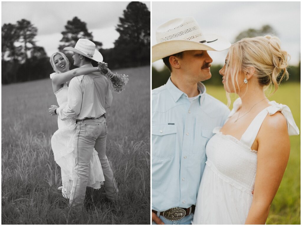 photo of an engagement session in birmingham alabama
