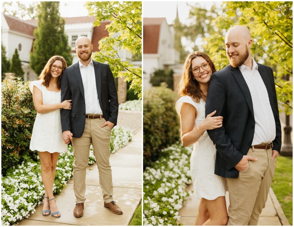 rainy anniversary session at downtown Huntsville