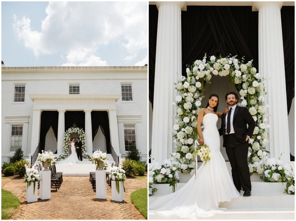 a wedding styled shoot at oak place