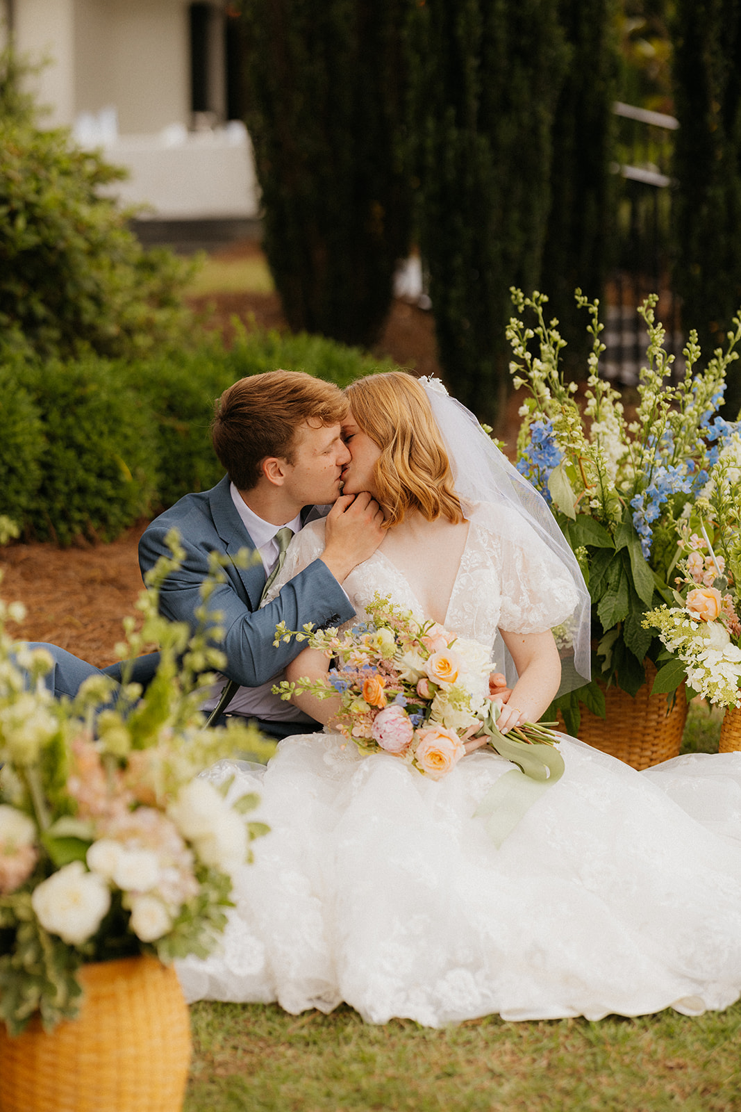a bride and groom who got married at The Lumpkin House